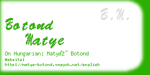 botond matye business card